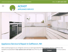 Tablet Screenshot of acfastappliance.com